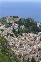 View of Taormina with the Teatro Greco