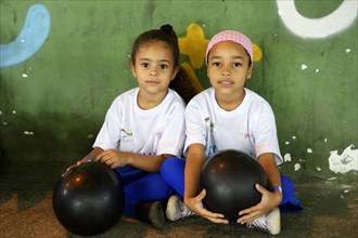 Children at a sporting event