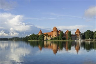 Trakai Island Castle in Lake Galve