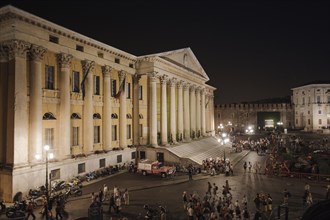 The Piazza Bra square at night