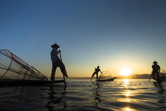 Fishermen in the evening light