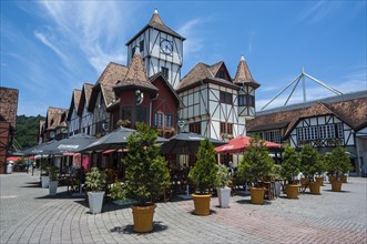 Oktoberfest area in the German town of Blumenau