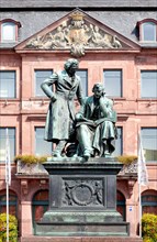 Brothers Grimm National Memorial in front of the New Town Hall