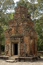 Tower in the Preah Ko Temple