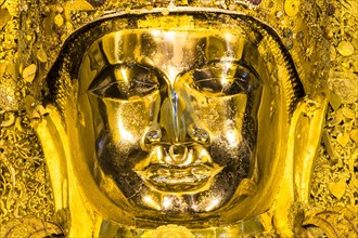 Golden seated Buddha