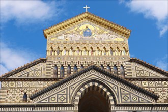 The Romanesque front of the Amalfi Cathedral