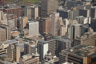 View from the Carlton Centre over the skyscrapers of downtown and the central business district of Johannesburg