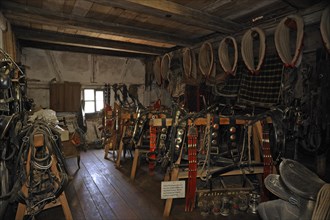 Harnesses in a farmhouse