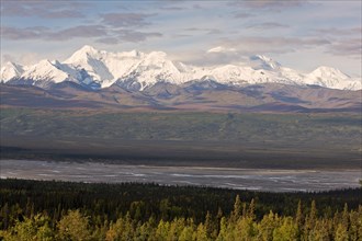 Alaska Range in autumn