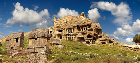 Acropolis and ancient Lycian rock tombs of Tlos Archaeological Site