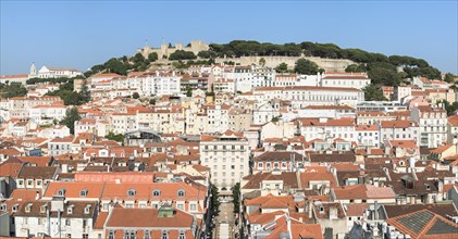 View over Lisbon and the Castelo de Sao Jorge