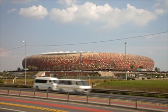FNB Stadium or Soccer City in Johannesburg
