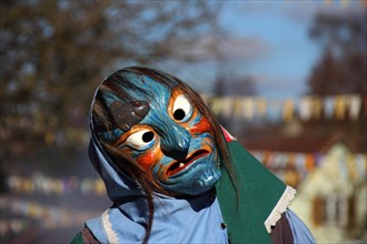 Traditional carnival mask of a witch