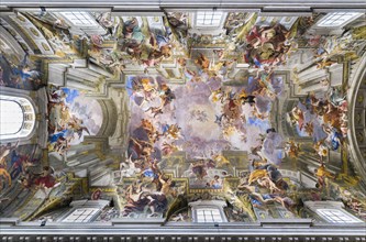 Baroque trompe l'oeil ceiling fresco