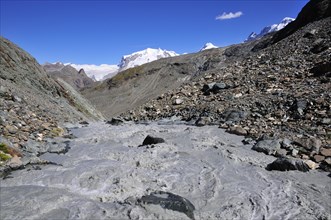 Mountain stream on the foothills of the Matterhorn