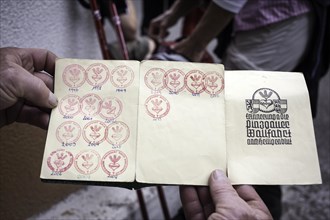 Stamps in the Pilgrim Pass