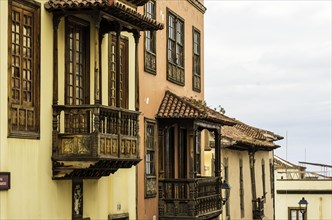 Balconies of houses