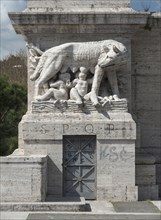 Sculpture of the Capitoline Wolf feeding Romulus and Remus