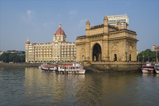 The Gateway of India in front of the Taj Mahal Palace Hotel