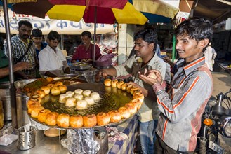 Snacks for sale at Mangaldas Market