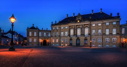 Frederik VIII's Palace at dusk