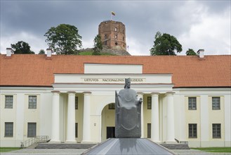 Monument of King Mindaugas in front of the National Museum