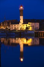 Timmendorf lighthouse at night