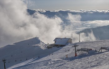 Ski resort on Seceda mountain