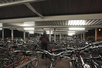 Bicycle shed at the station