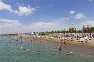 Beach with the Kremlin Palace Hotel