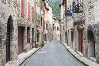 Street in small town of Villefranche-de-Conflent