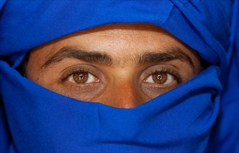 Nomad wearing a face veil