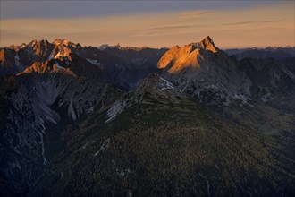 Sunrise over the Lech Valley Alps