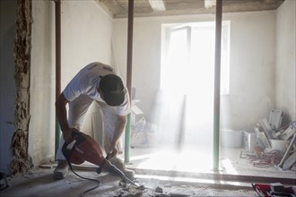 Craftsman during the substantial refurbishment of a building