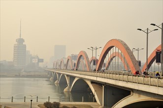 Bridge over the Fen He River