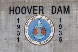 Lettering 'Hoover Dam'