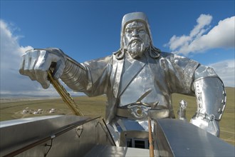 Forty-metre high statue of Genghis Khan