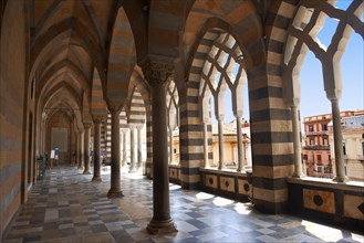 The Moorish style atrium of Amalfi Cathedral
