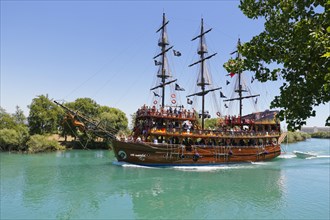 Excursion boat on the Manavgat River