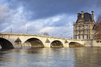 Bridge Pont Royal and the Louvre
