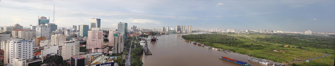Skyline with Saigon River