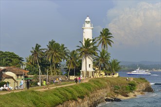 View of the fortification wall and the lighthouse