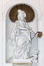 Baroque female statue 'Virtue of Obedience' by Giacomo Serpotta