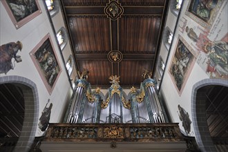 Interior with organ loft