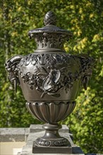 Ornamental vase in the castle gardens