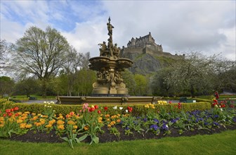 The Ross Fountain in Princes Street Gardens