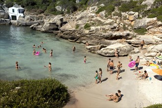 Beach at Cala Binidali
