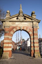Harbour gate on Promenade am Delft
