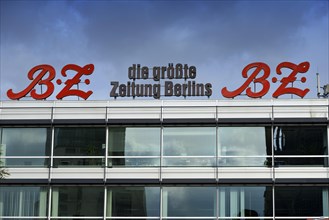 Facade advertising of the Berlin tabloid newspaper B.Z.