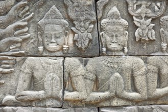 Bas-reliefs at Banteay Chhmar temple